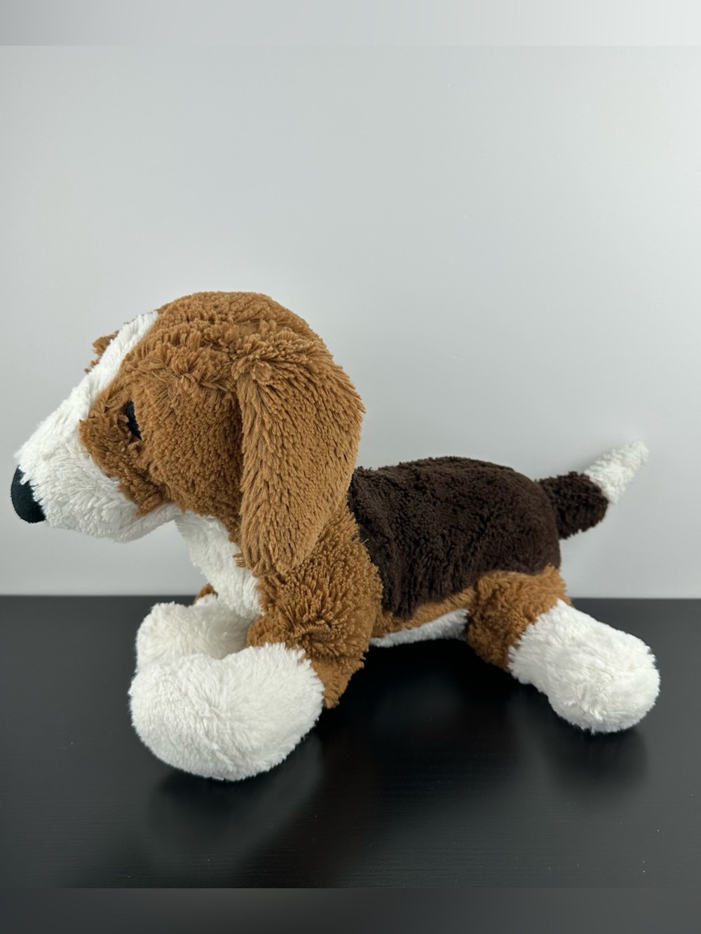 Ikea Gosig Valp Beagle Black Brown White Dog Plush Stuffed Animal 13” RARE